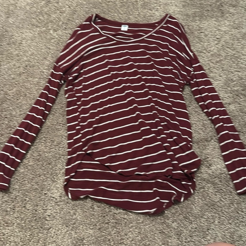 Old Navy Long Sleeve Stripe Top
